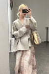 Aviva Jifei Xue staining short kimono jacket SS23-KJS-FS